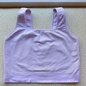 All in Motion Lavender Ribbed Athletic Padless Bra size XXL